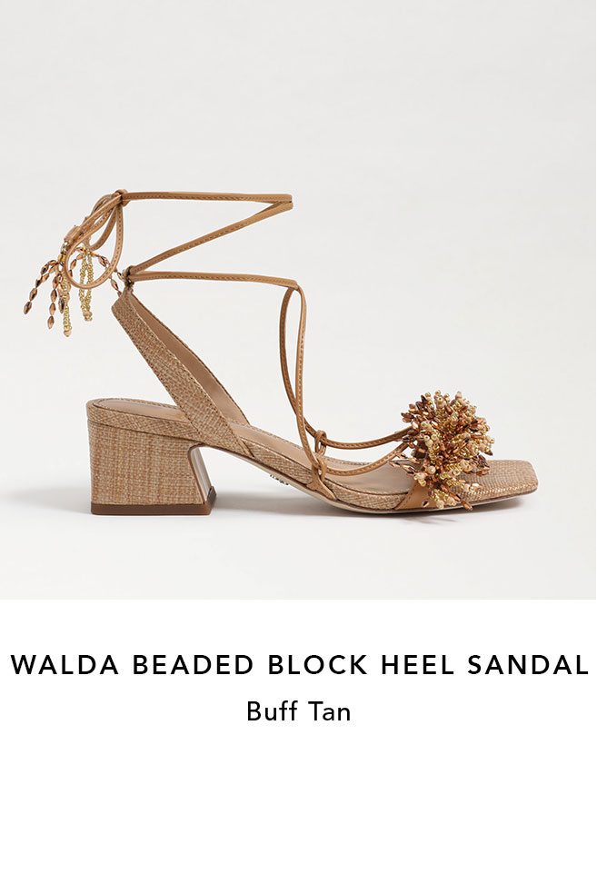Walda Beaded Block Heel 