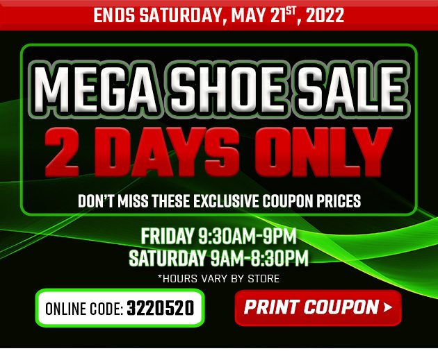 2 Day Deals - Mega Shoe Sale