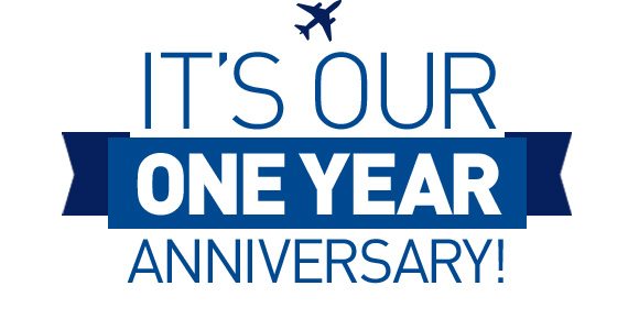 IT'S OUR ONE YEAR ANNIVERSARY!