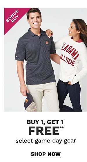 Bonus Buy - Buy 1, get 1 FREE** select game day gear. Shop Now.