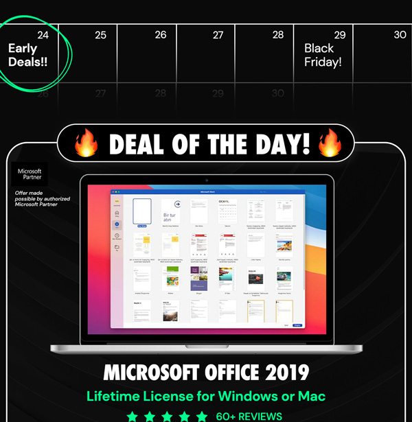 Microsoft Office 2019 for Windows or Mac | Lifetime License