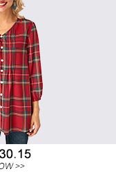 V Neck Plaid Print Button Up Blouse