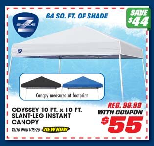 Z-Shade Odyssey 10' x 10' Slant Leg Instant Canopy