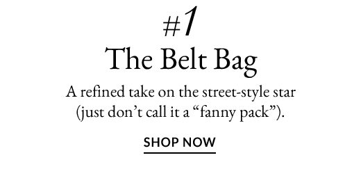 #1 THE BELT BAG | SHOP NOW