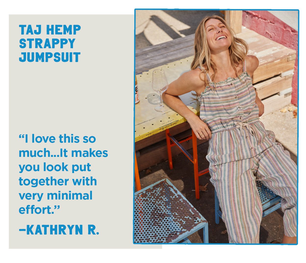 Taj Hemp Strappy Jumpsuit: "I love this so much... makes you look put together with very minimal effort."