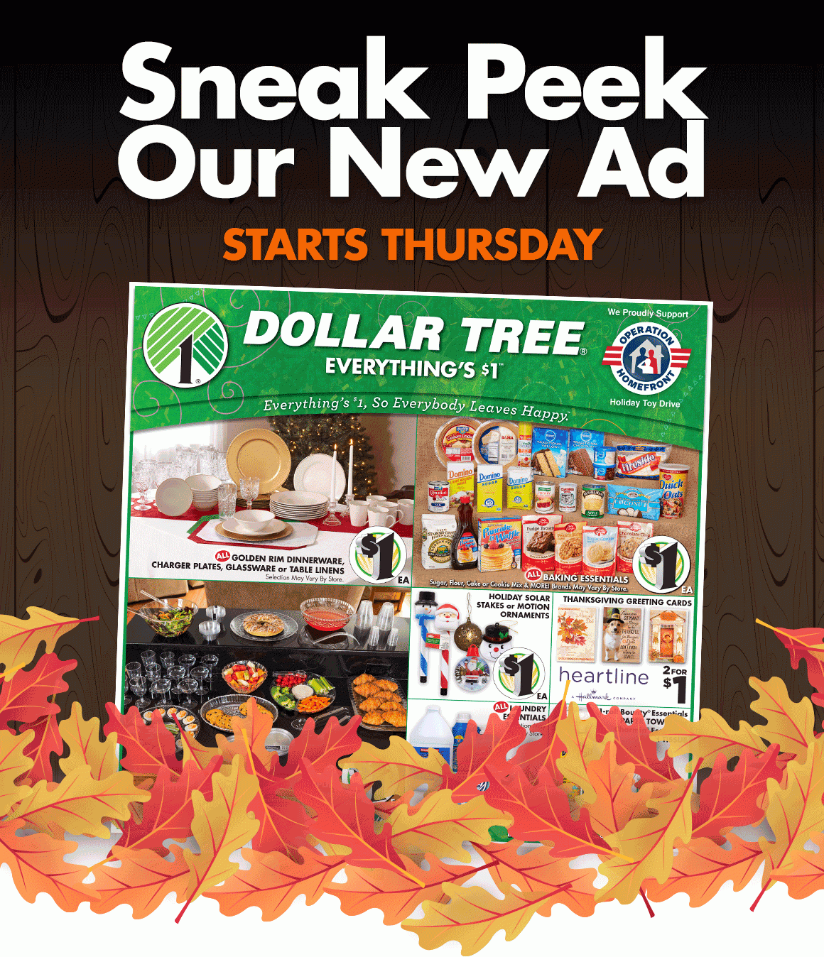 Sneak Peek Our New Ad - Starts Thursday