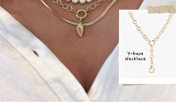 Y Necklace Interchangeable Base | Shop Now