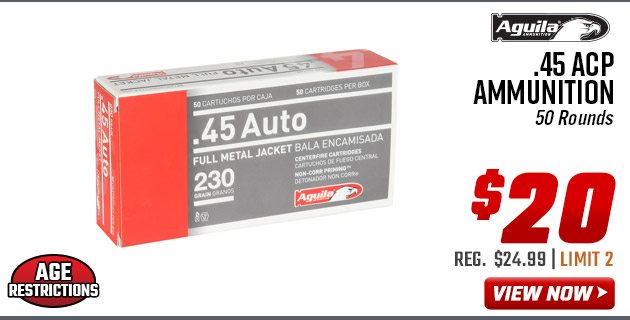 Aguila Ammunition .45 ACP Ammunition of 50 Rounds