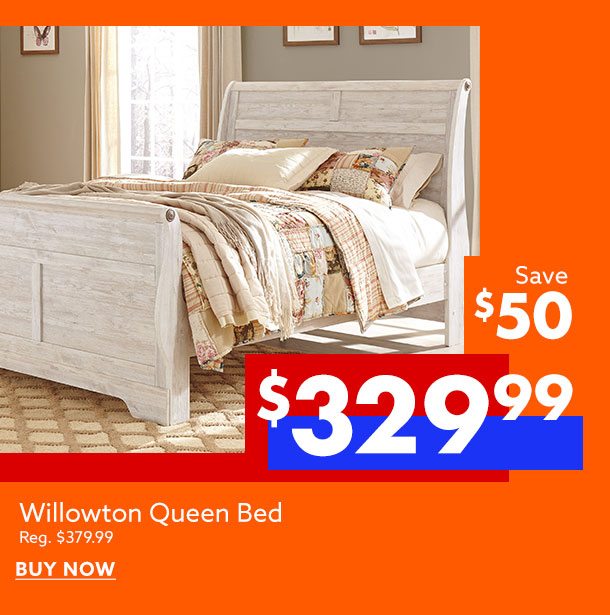 Save $50 Willowton Queen Bed 