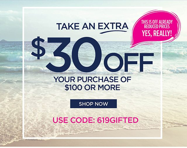 Take extra $30 Off