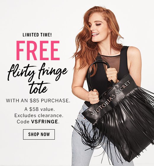 victoria secret fringe tote