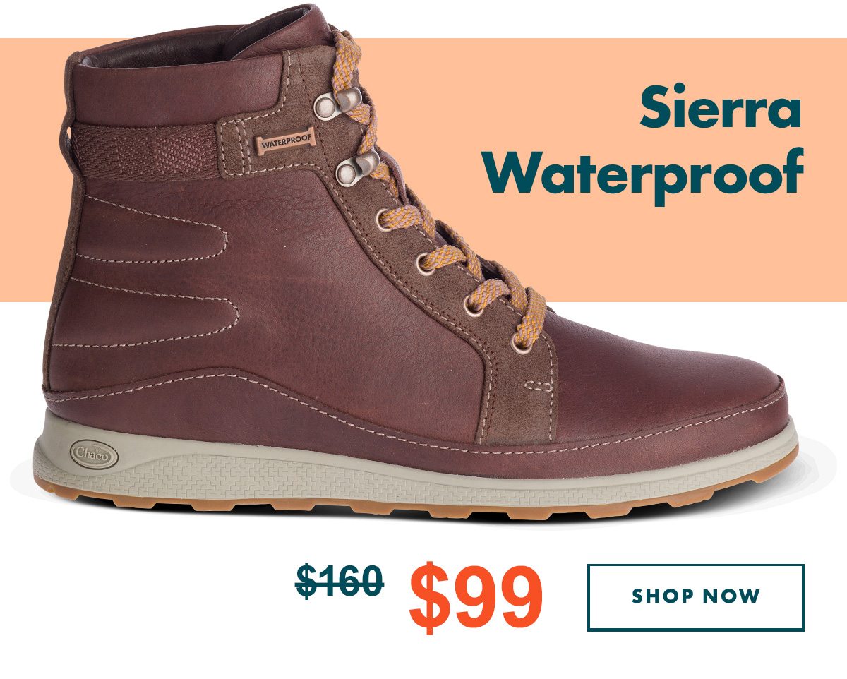 Sierra Waterproof: Was $160, NOW $99