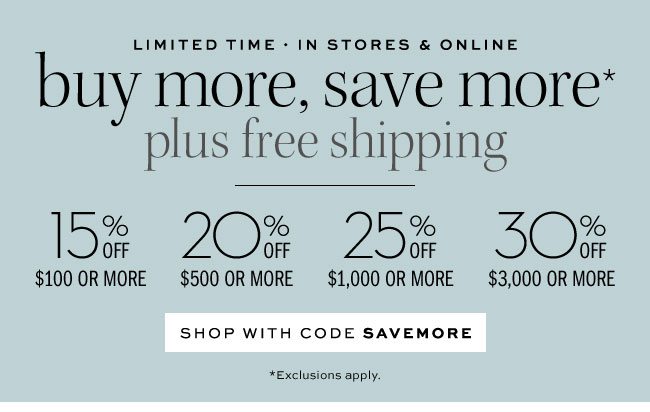 buy more, save more*