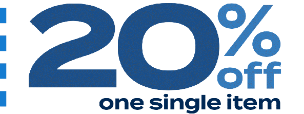 20% off one single
