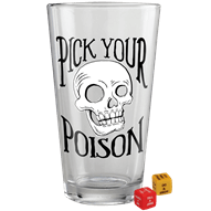 Pick Your Poison Pint Glass