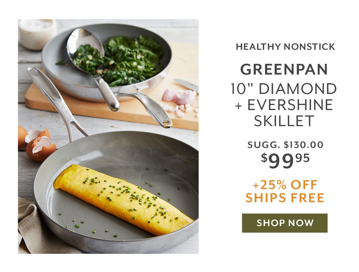 GreenPan Diamond + Evershine Skillet