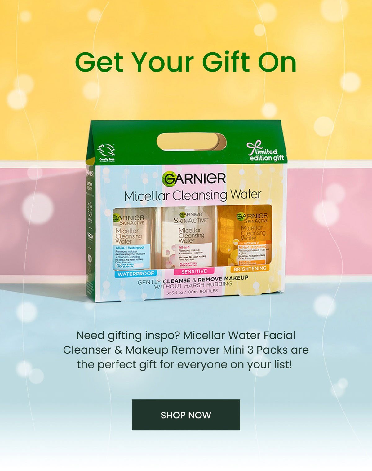 Micellar Cleansing Water 3-piece kit