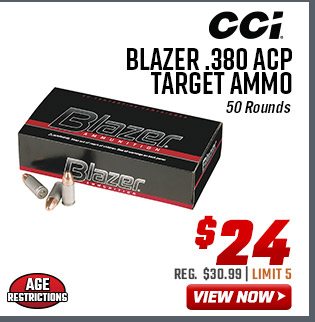 CCI Blazer .380 ACP Target Ammo