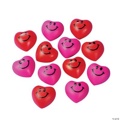 Mini Heart Stress Toys - 24 Pc.