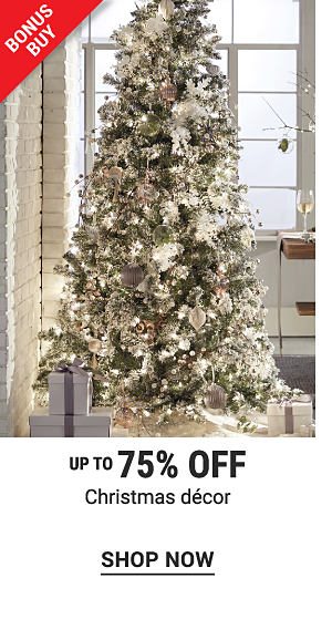 Bonus Buy - Up to 75% off Christmas decor. Shop Now.