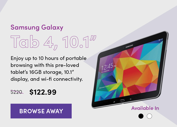 Samsung Galaxy Tab 4| Browse Away!