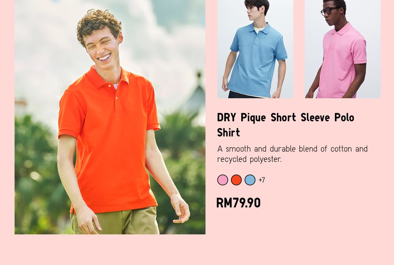 DRY Pique Short Sleeve Polo Shirt