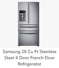 Shop Samsung 28 Cu Ft Stainless Steel 4 Door French Door Refrigerator