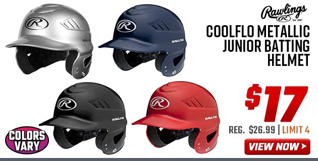 Rawlings Coolflo Metallic Junior Batting Helmet