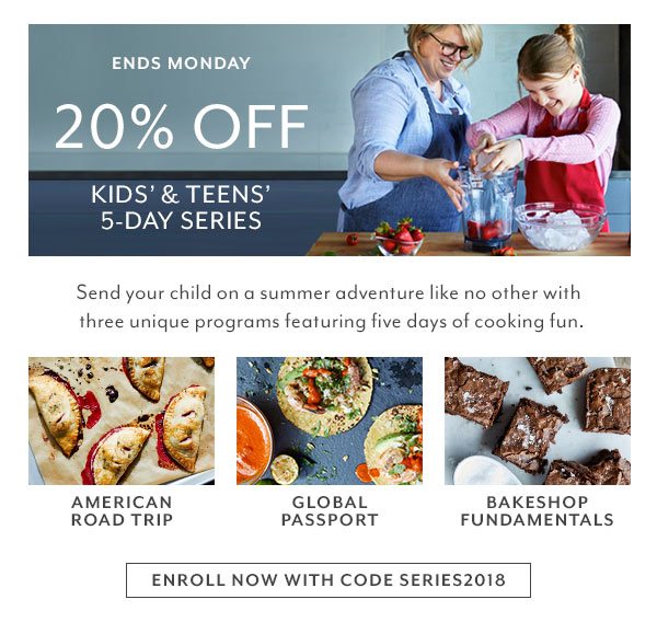 20% Off Kids’ & Teens’ 5-Day Series