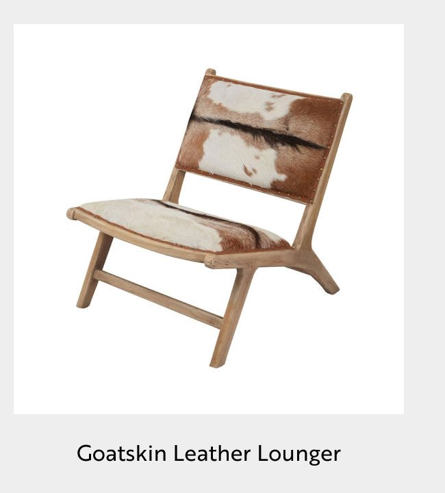 Goatskin Leather Lounger