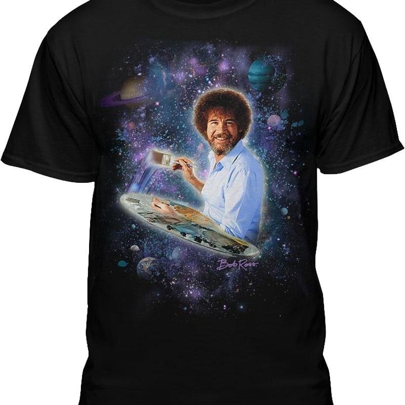 Galaxy Bob Ross T-Shirt