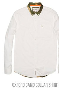 OXFORD CAMO COLLAR SHIRT