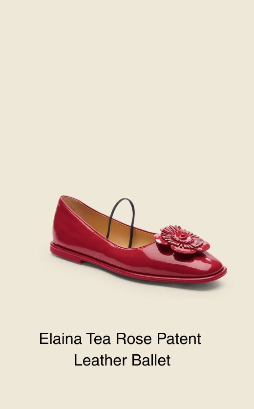 Elaina Tea Rose Patent  Leather Ballet 