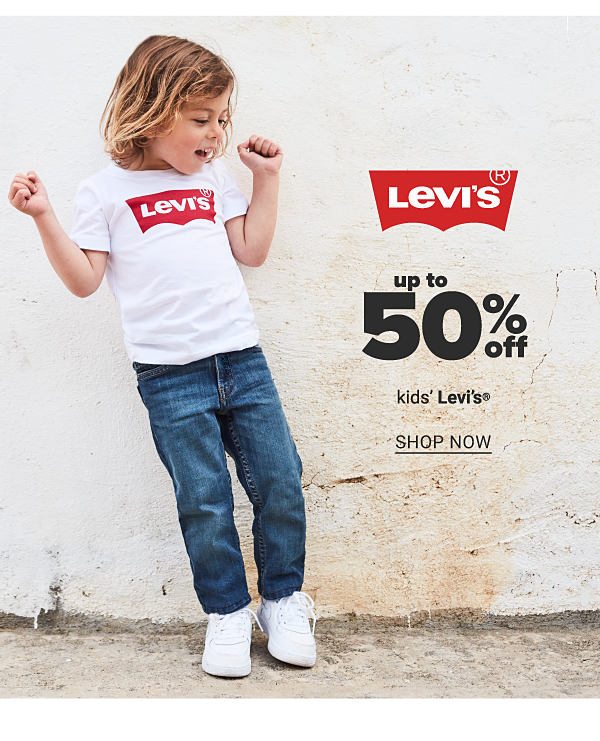 Up to 50% off Kids' Levi's - Shop Now