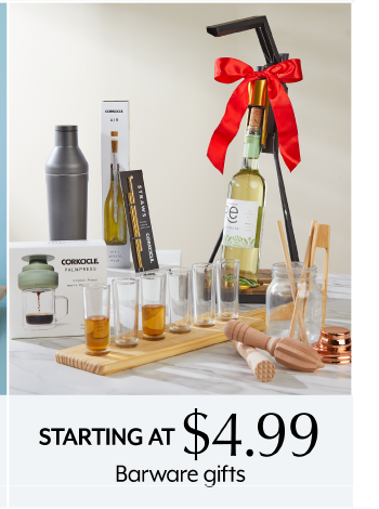 Starting at $4.99 Barware gifts