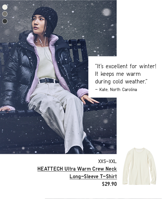 Everyone's been keeping warm with HEATTECH - Uniqlo USA Email Archive