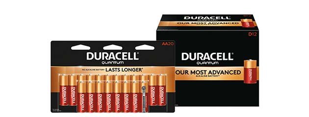Save up to 20% on select Duracell Quantum Batteries