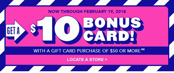 Post-Holiday Bonus Event Gift Card 