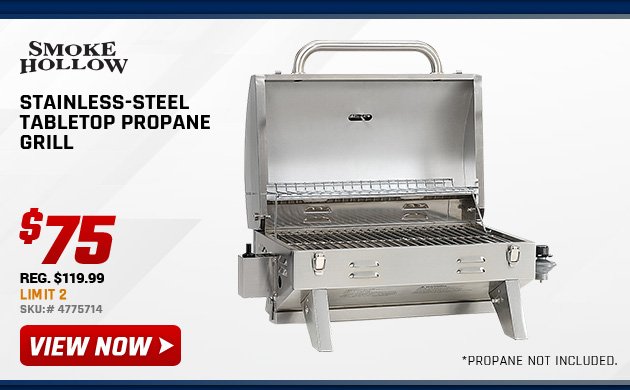 Smoke Hollow Stainless-Steel Tabletop Propane Grill