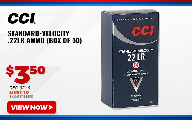 CCI Standard-Velocity .22LR Ammo (Box of 50)