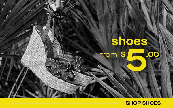 shoes from $5.00