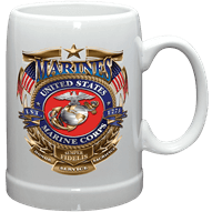 USMC Badge of Honor Stoneware Mug