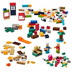 201-piece LEGO brick set