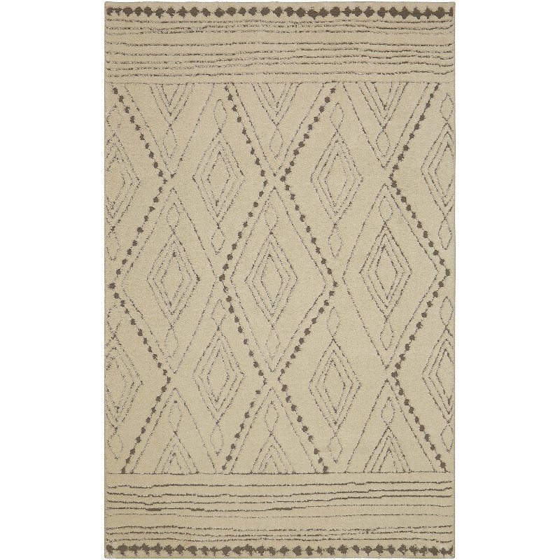 5 x 8 Medium Vado Cream, Light Gray, and Tan Area Rug - Nomad