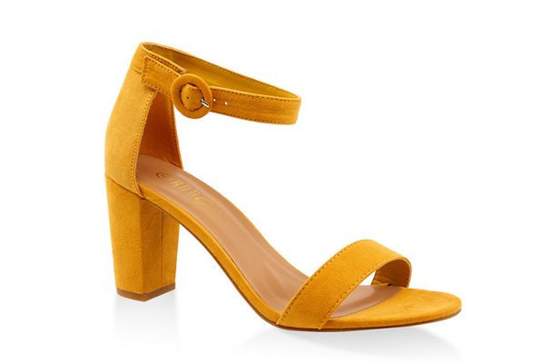 Single Band Block Heel Sandals