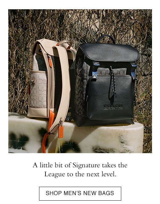 A little bit of Signature takes the League to the next level. SHOP MEN'S NEW BAGS