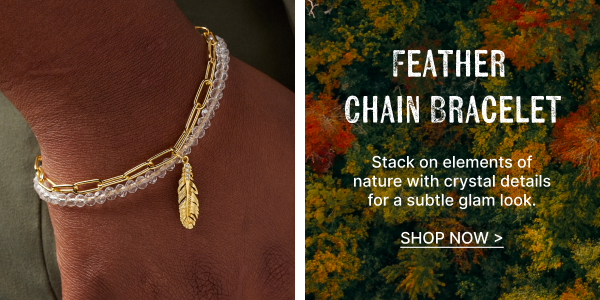 Feather Chain Bracelet | SHOP NOW