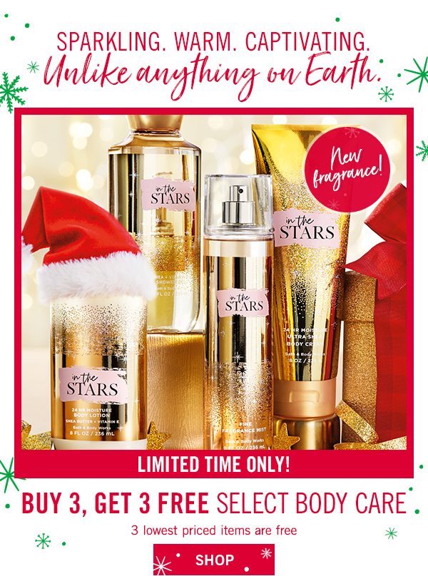 Limited time only! Buy 3, Get 3 Select Body Care, 3 lowest priced items - SHOP