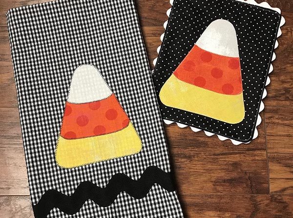 Candy Corn Mug Mat