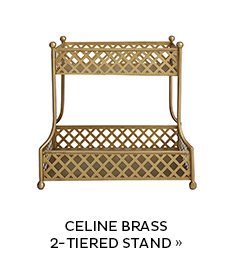 Celine Brass 2-tiered Stand